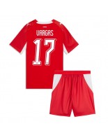 Švýcarsko Ruben Vargas #17 Domácí dres pro děti MS 2026 Krátký Rukáv (+ trenýrky)